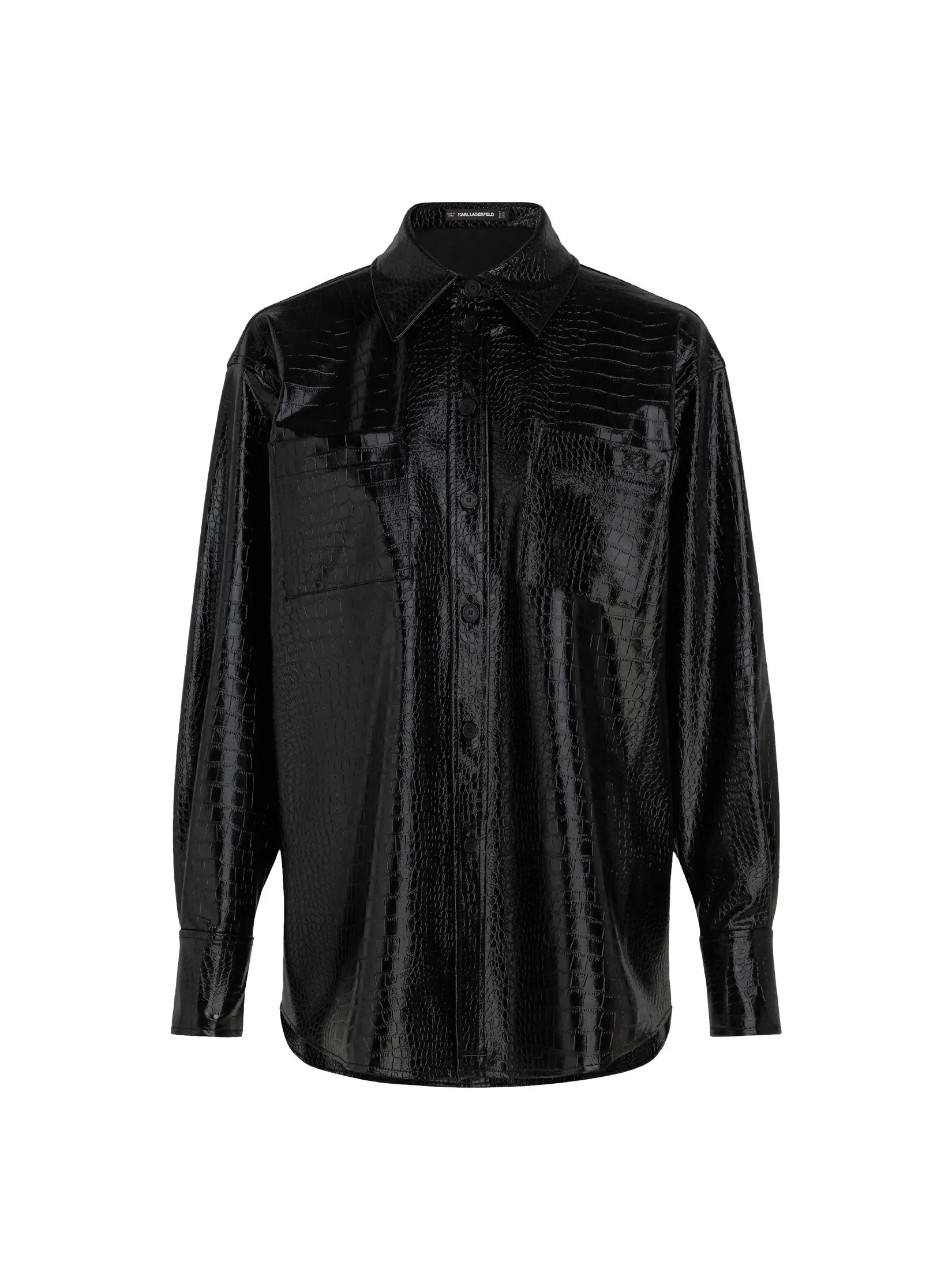 FAUX LEATHER SHIRT