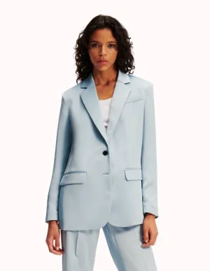 FLUID SATIN TAILORED BLAZER
