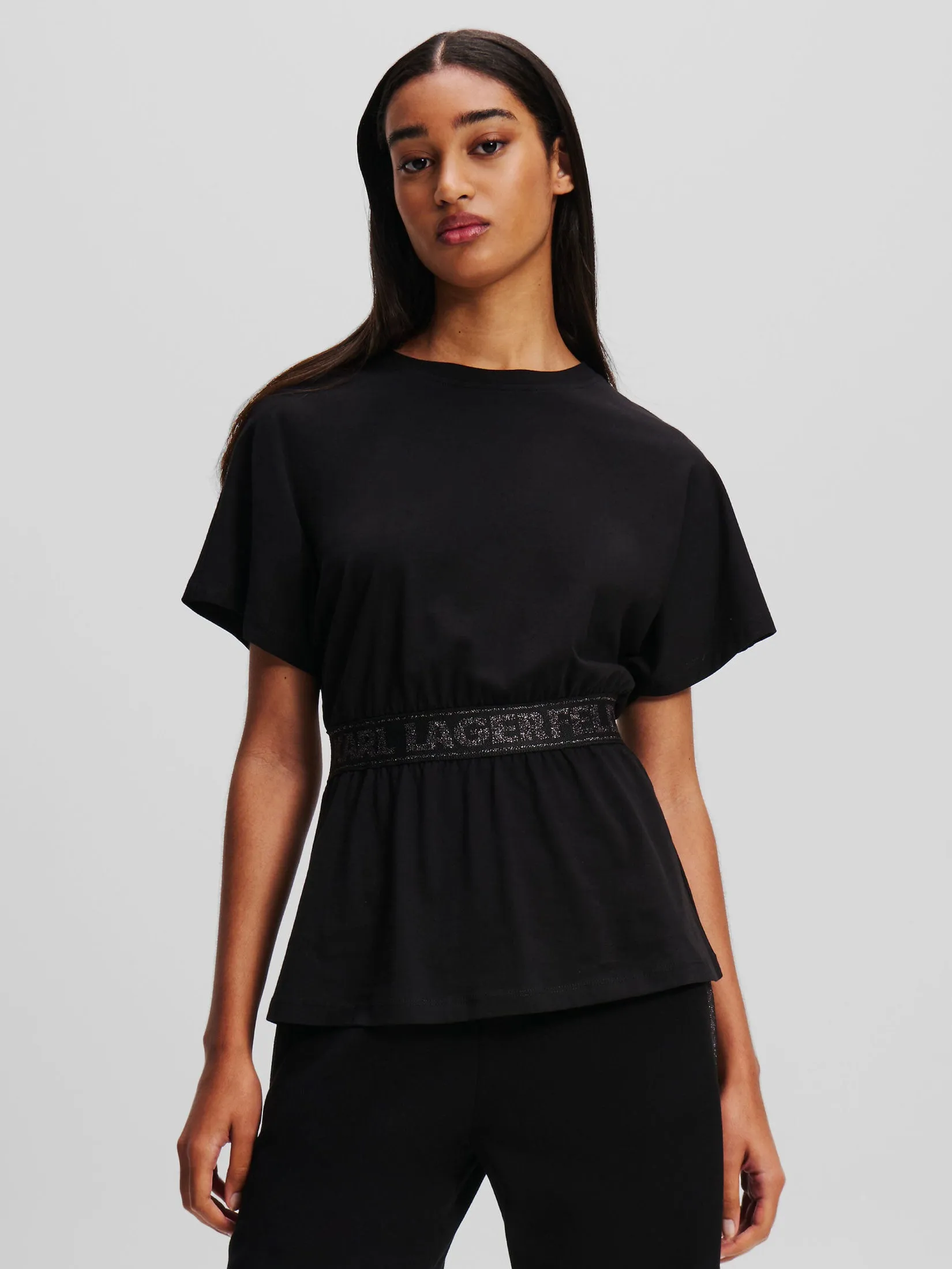 GLITTER LOGO TAPE T-SHIRT