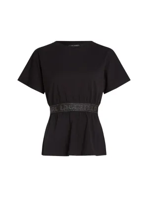 GLITTER LOGO TAPE T-SHIRT