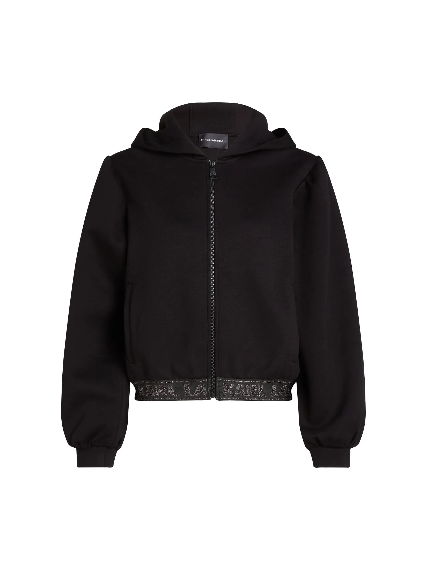 GLITTER LOGO TAPE ZIP UP