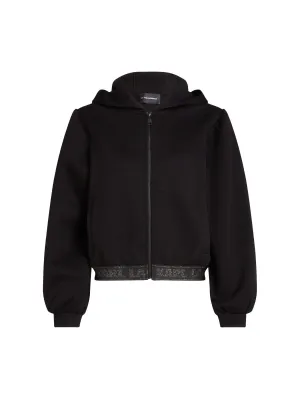 GLITTER LOGO TAPE ZIP UP