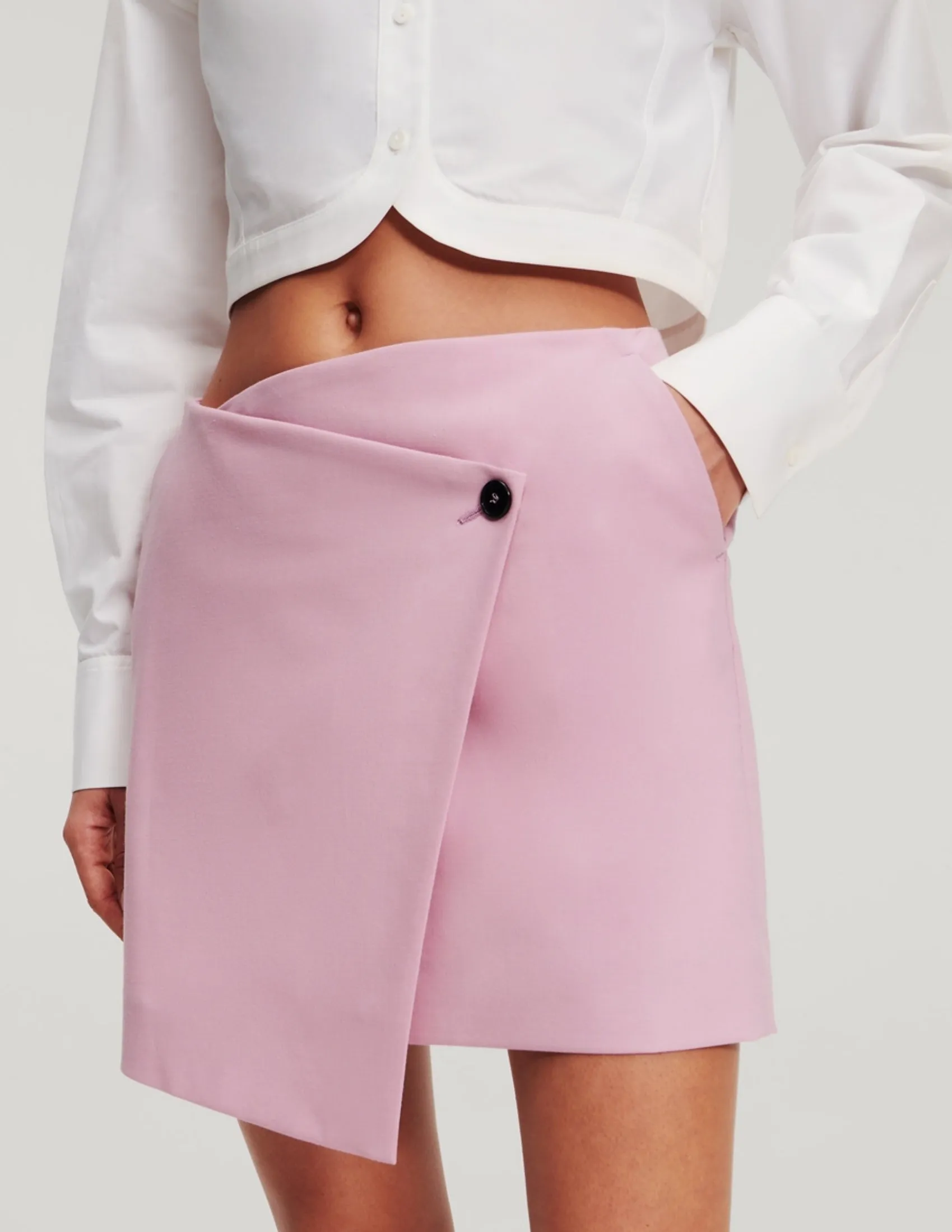 HUN KIM'S EDIT WRAP SKIRT