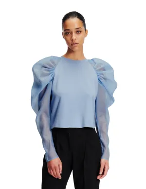 HUNKIMS EDIT ORGANZA PUFFY TOP