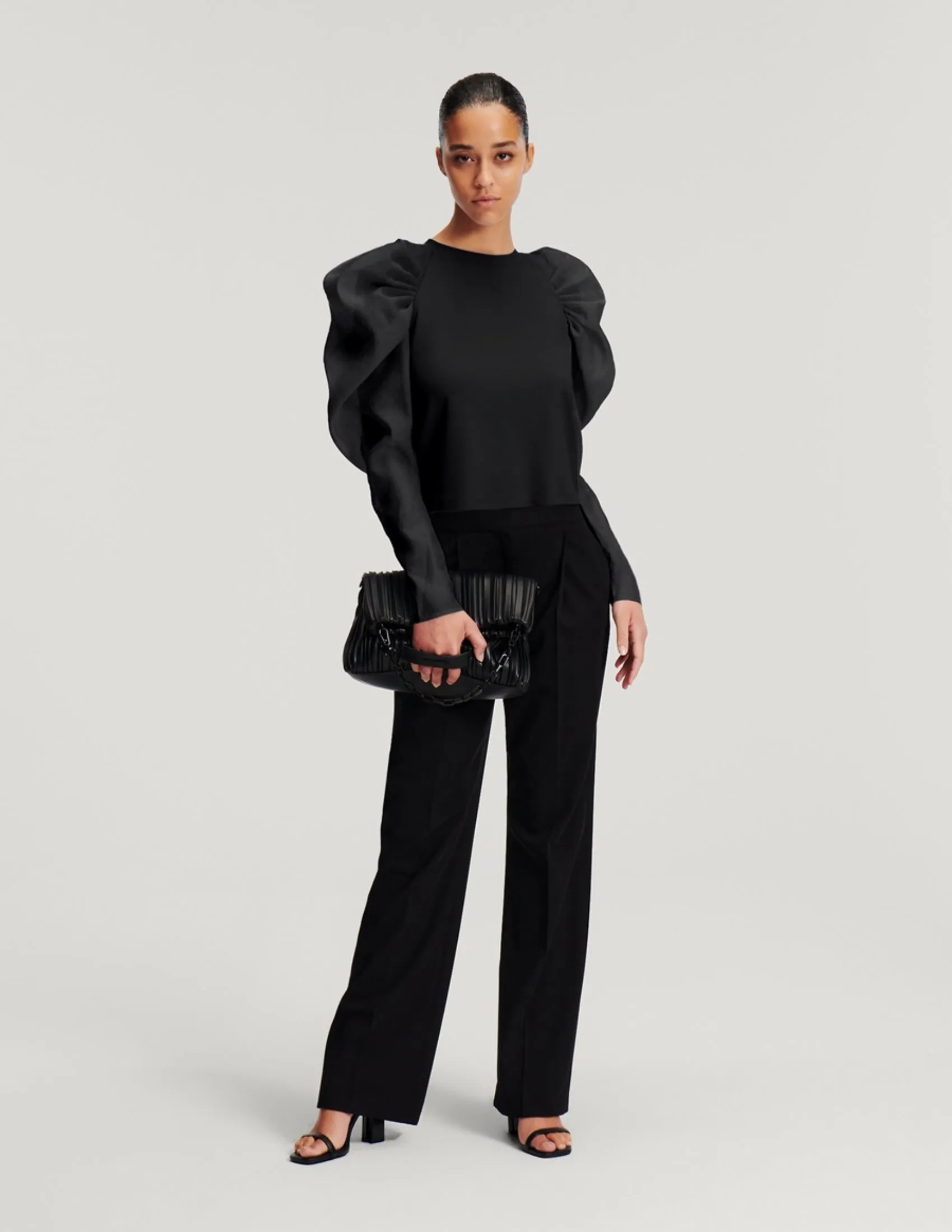 HUNKIMS EDIT ORGANZA PUFFY TOP