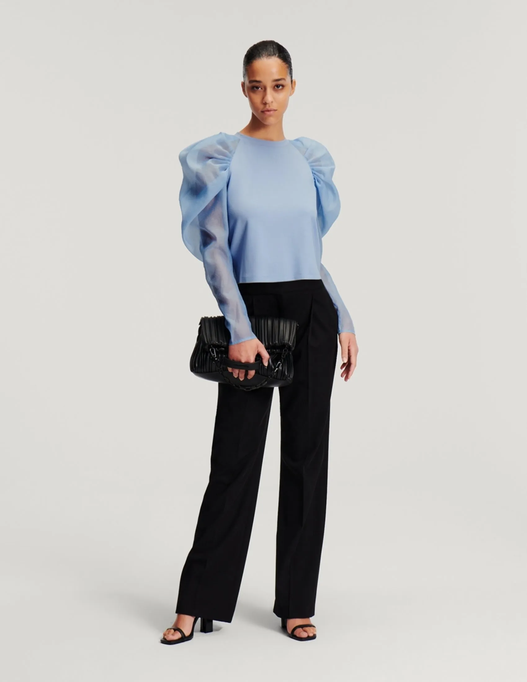 HUNKIMS EDIT ORGANZA PUFFY TOP