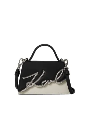 K/SIGNATURE 2.0 NANO BAG B/W