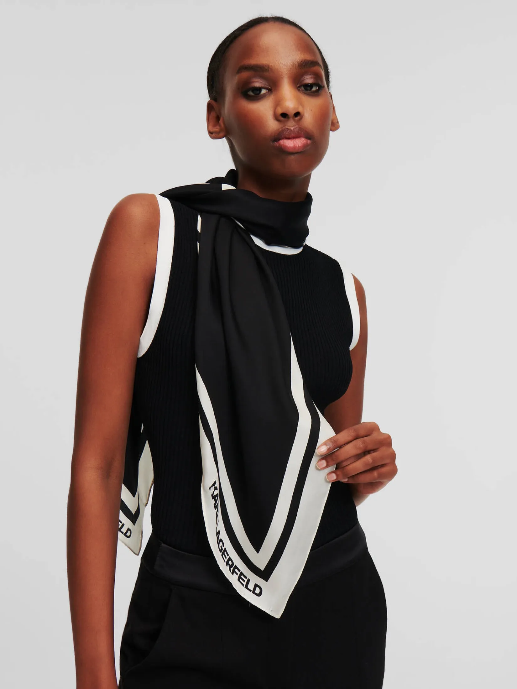 K/SIGNATURE SILK SCARF