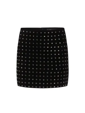LARGE RHINESTONE MINI SKIRT