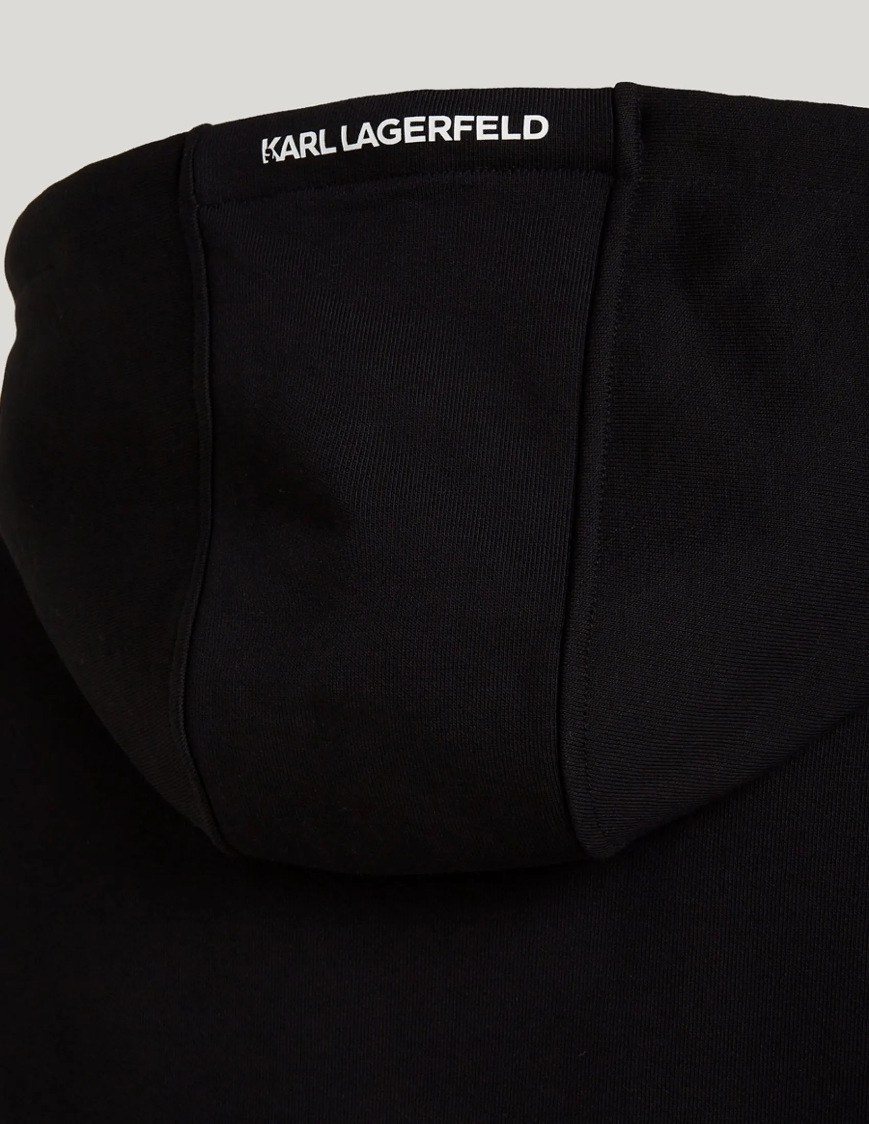 LOGO KNIT TAPE ZIP-UP HOODIE