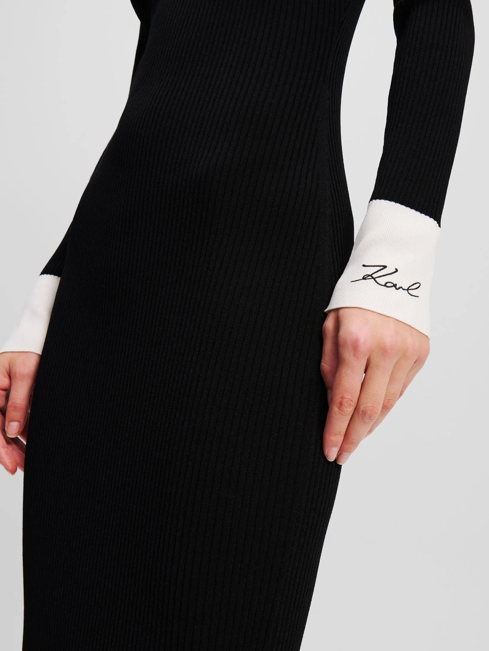 LSLV POLO KNIT DRESS