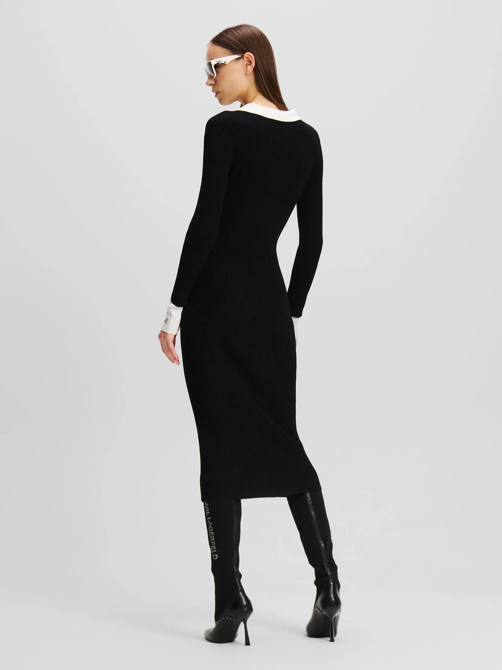 LSLV POLO KNIT DRESS