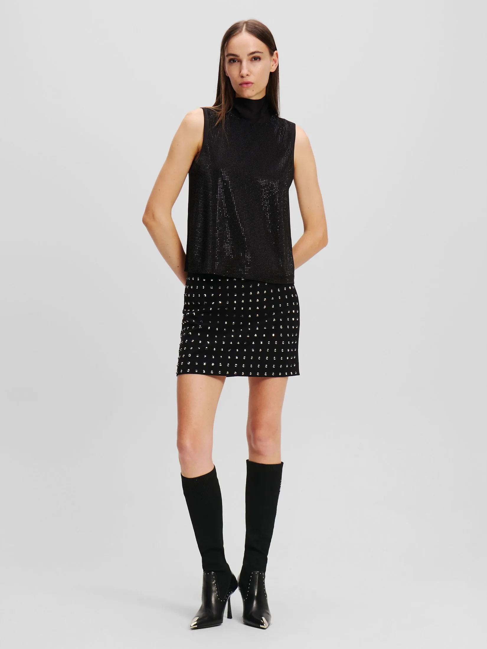 RHINESTONE EVENING TOP
