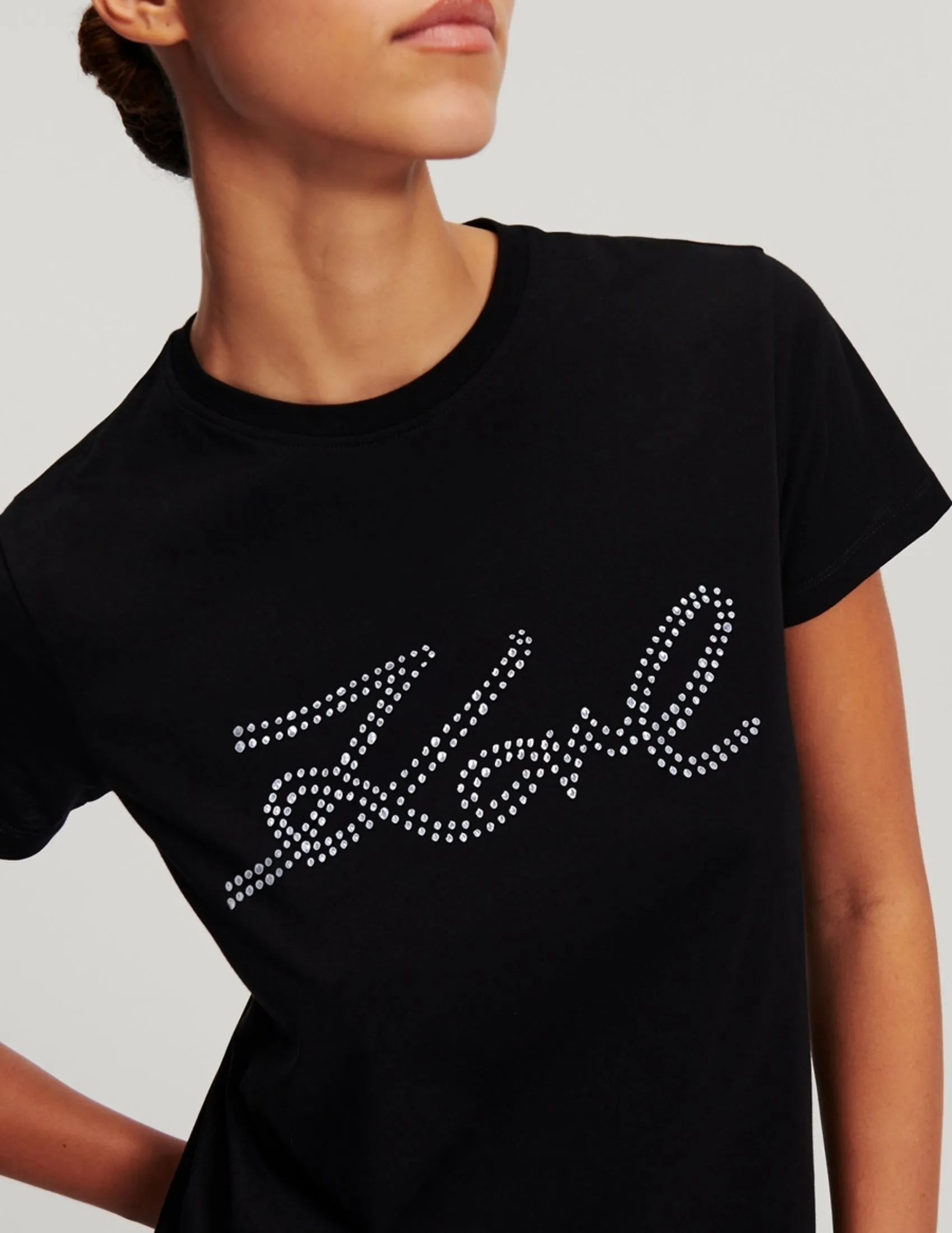 RHINESTONE LOGO T-SHIRT