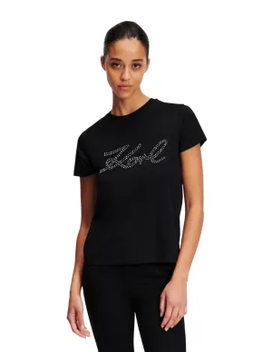 RHINESTONE LOGO T-SHIRT