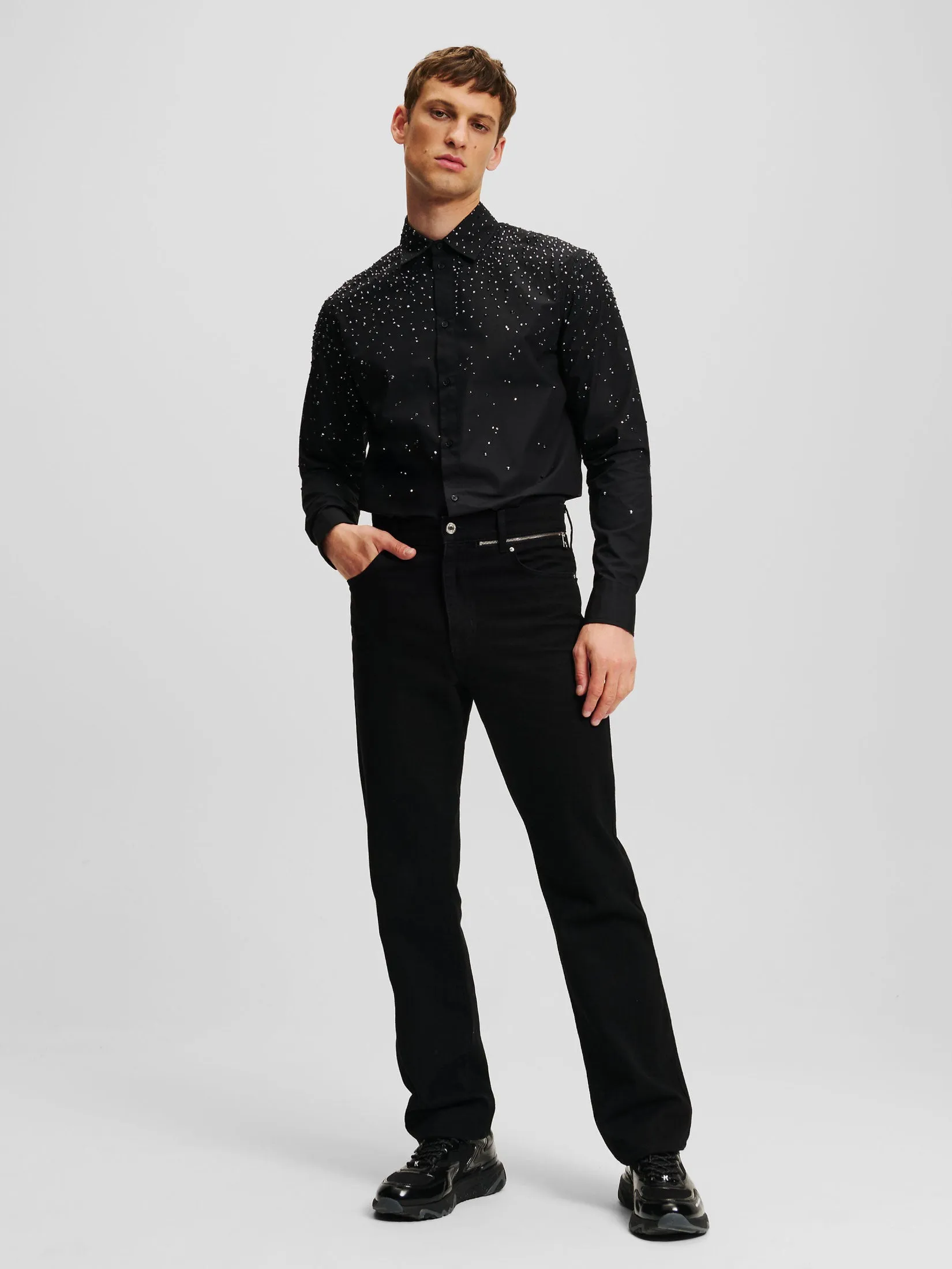 RTW-2 RHINESTONE DEGRADE SHIRT
