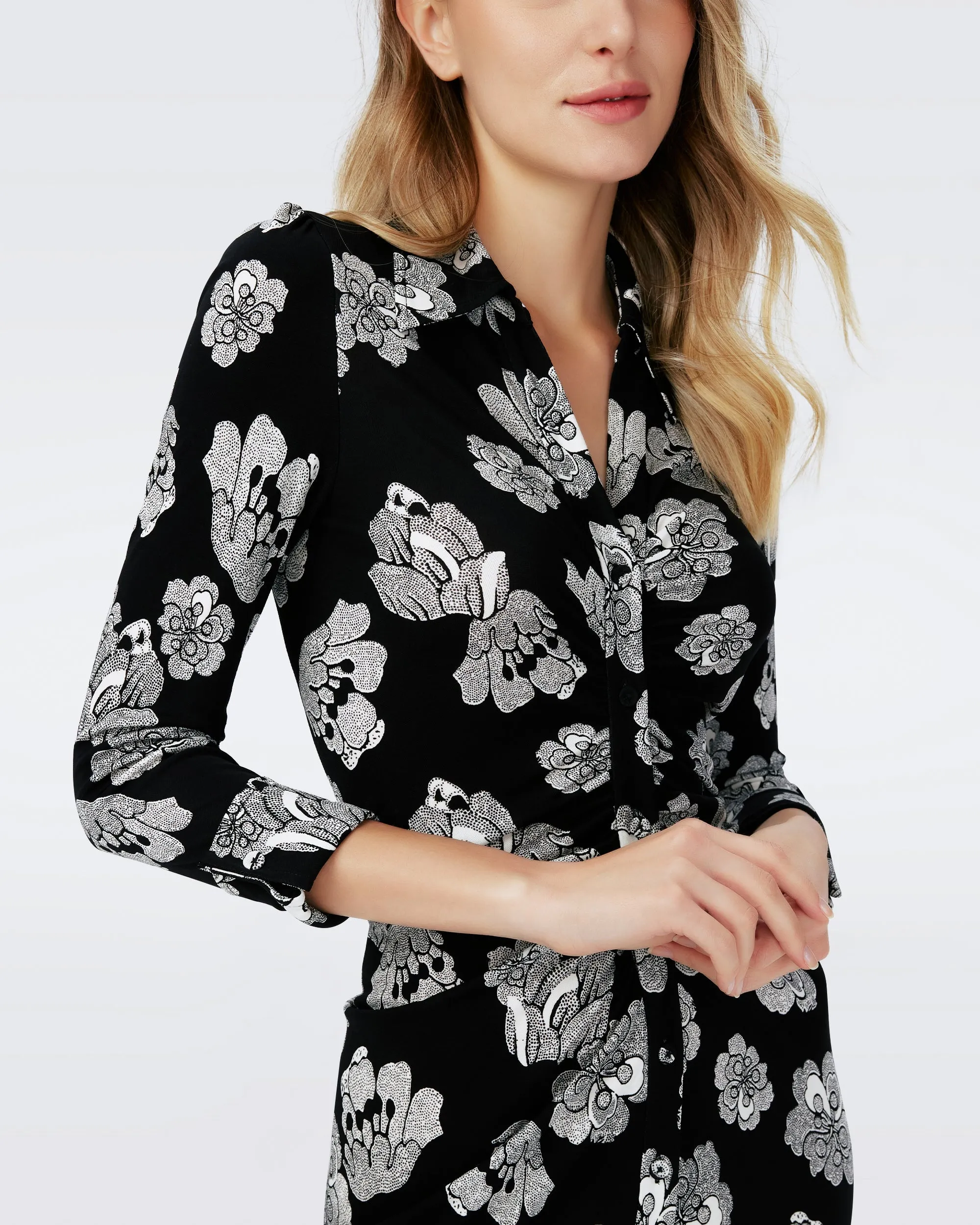SHESKA DRESS IN DOTTED BUDS
