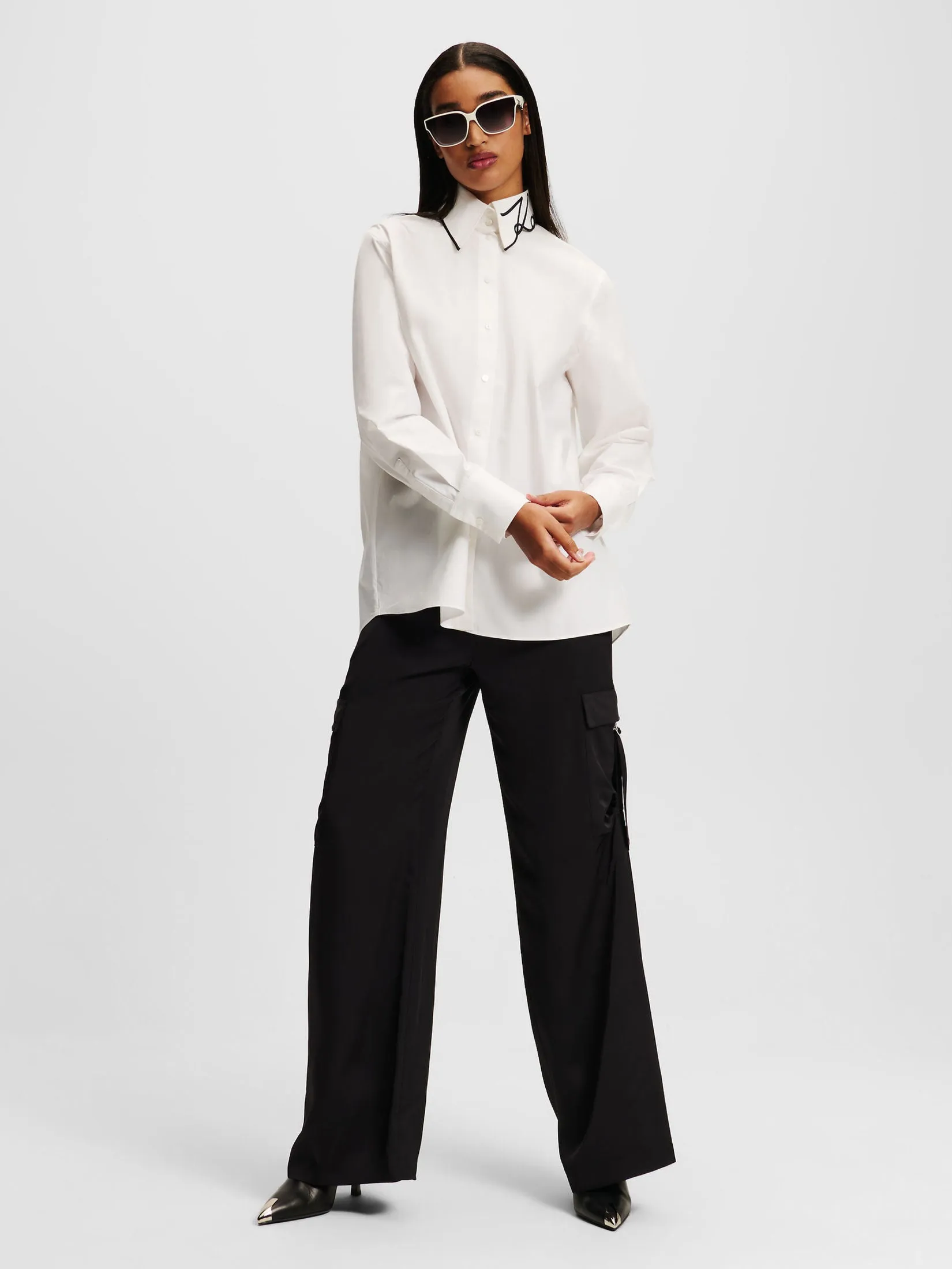 SIGNATURE COLLAR POPLIN SHIRT
