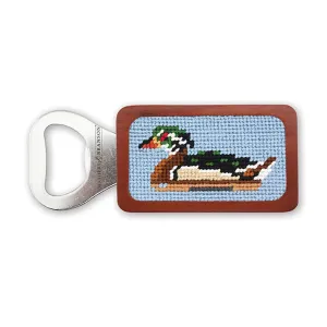 Smathers & Branson Wood Duck Decoy Bottle Opener - Antique Blue