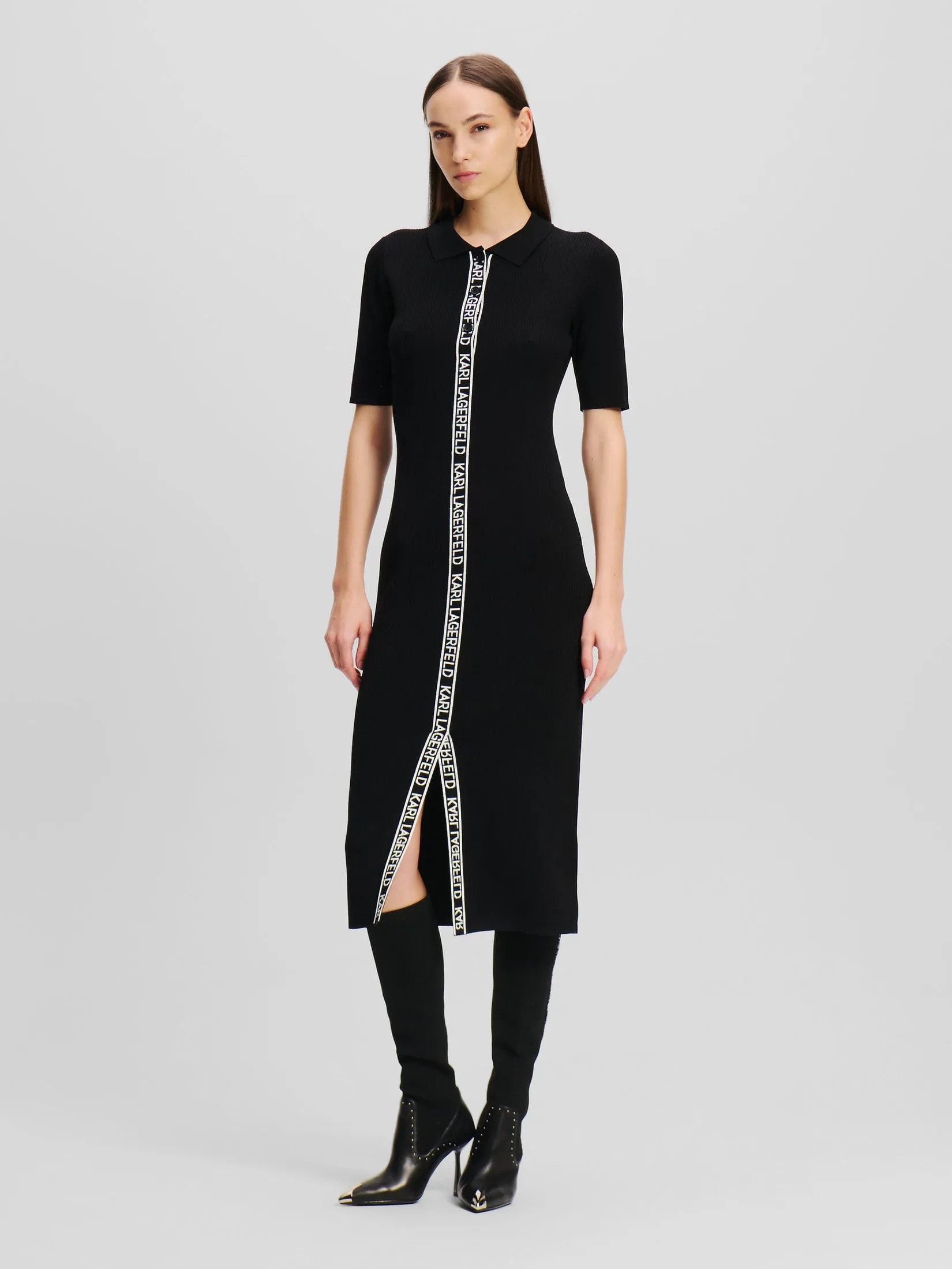 SSLV LOGO KNIT DRESS
