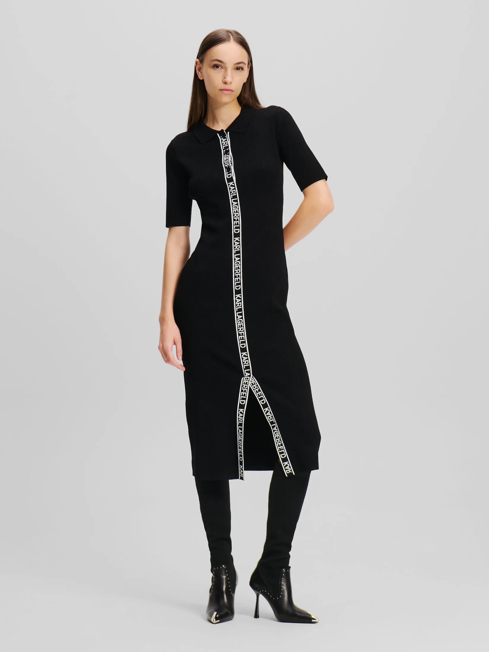 SSLV LOGO KNIT DRESS