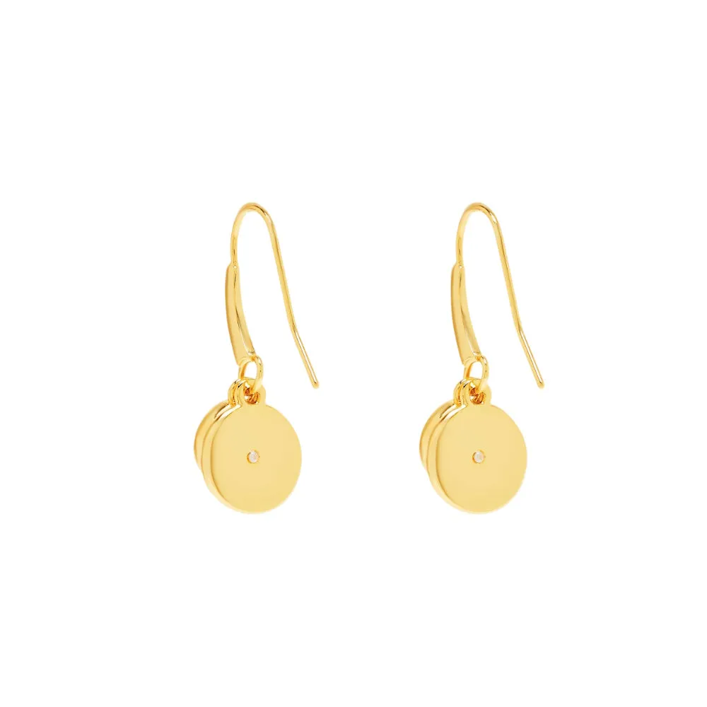 THE BUTTON DROP EARRINGS