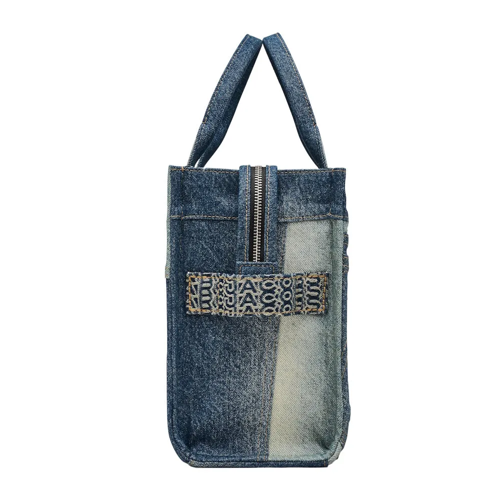 THE DECONSTRUCTED DENIM MEDIUM TOTE BAG