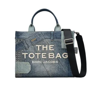 THE DECONSTRUCTED DENIM MEDIUM TOTE BAG