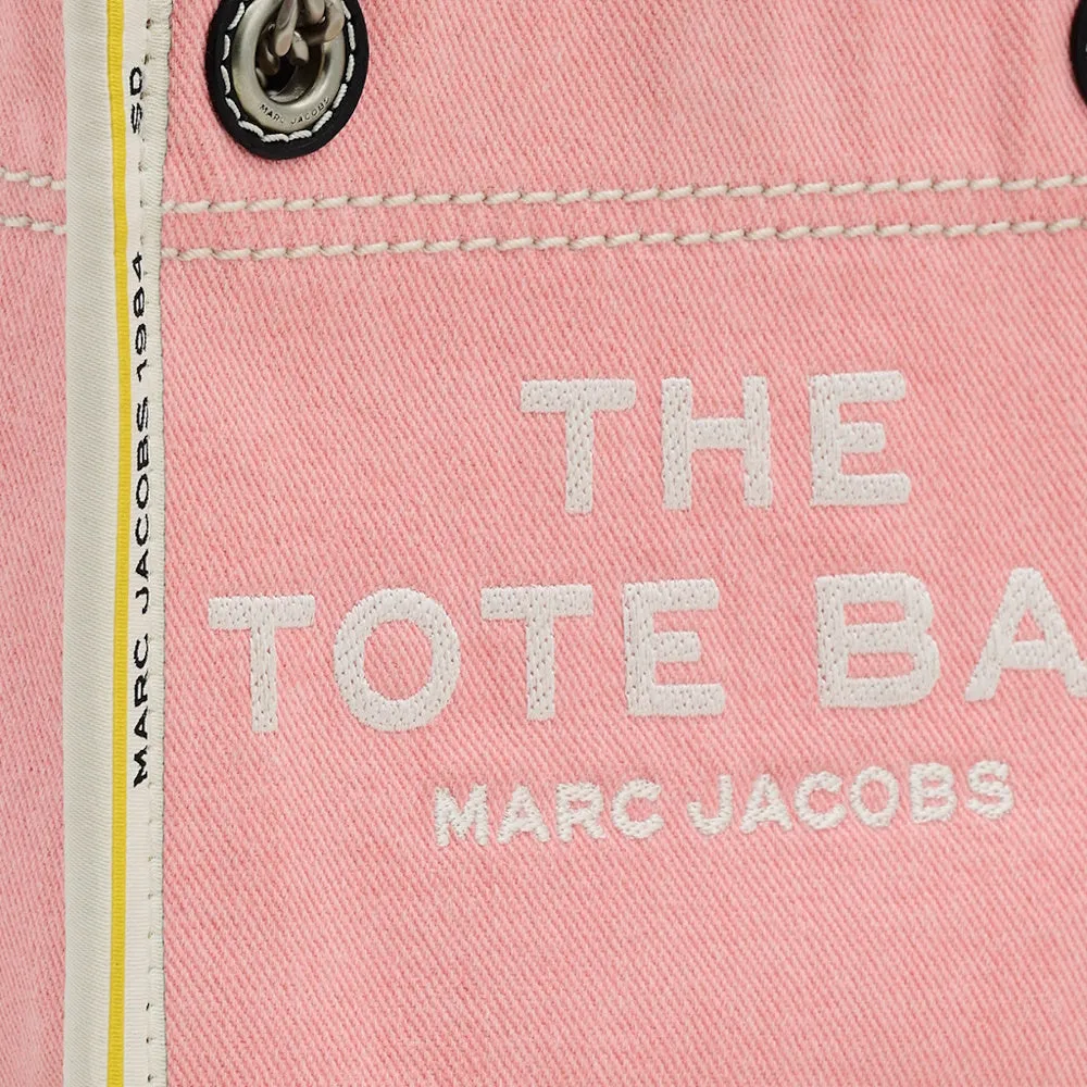 THE DENIM CHAIN CROSSBODY TOTE BAG