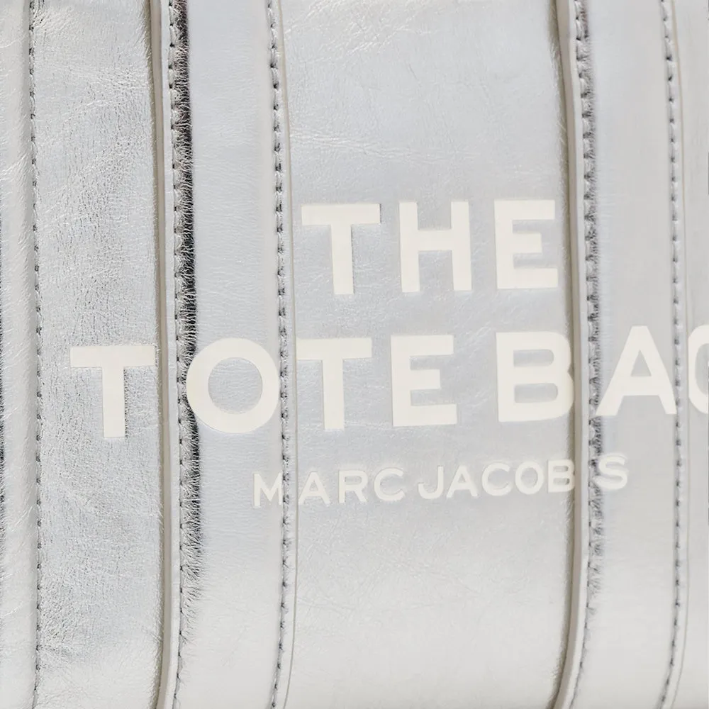THE METALLIC LEATHER CROSSBODY TOTE BAG