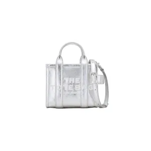 THE METALLIC LEATHER CROSSBODY TOTE BAG