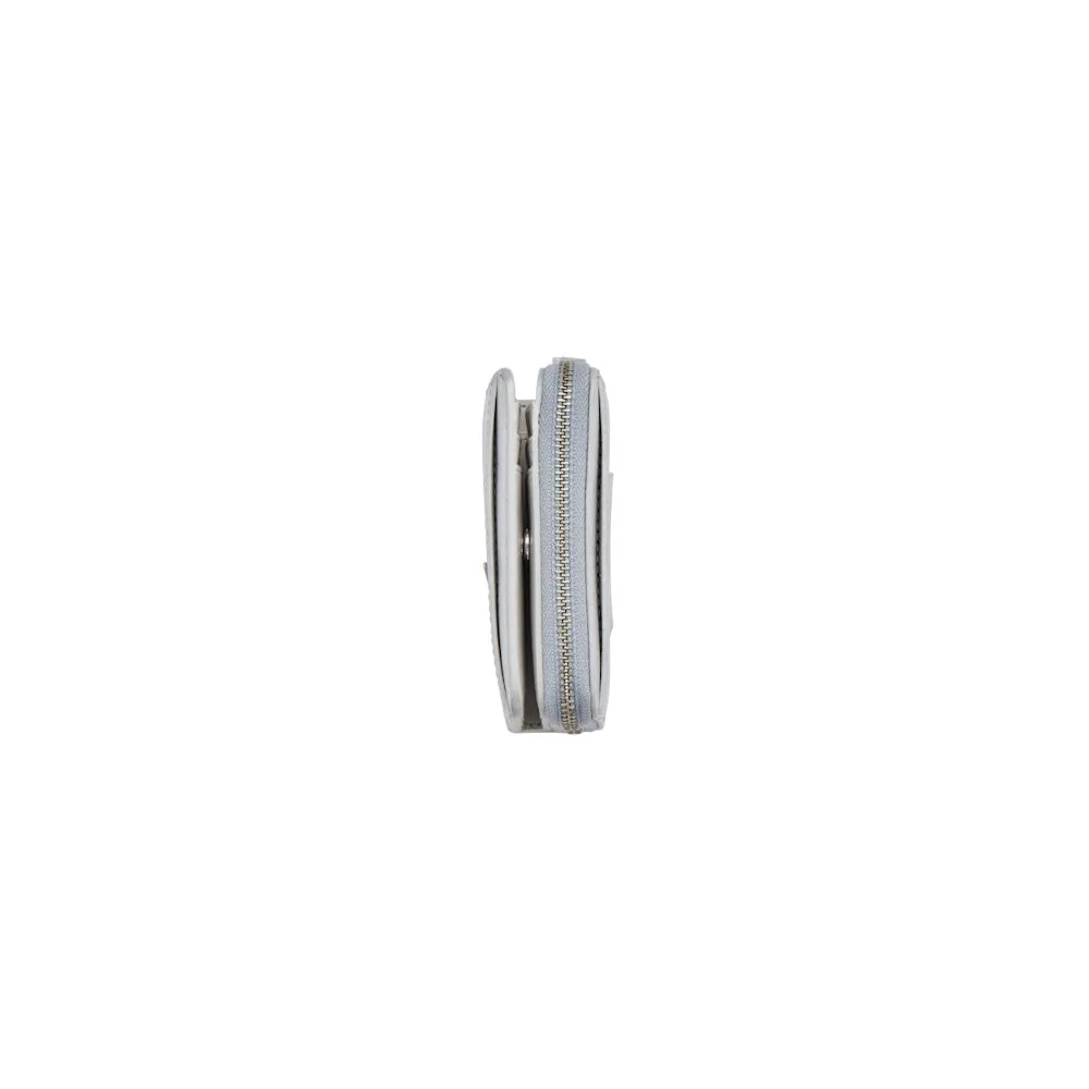 THE METALLIC LEATHER MINI COMPACT WALLET