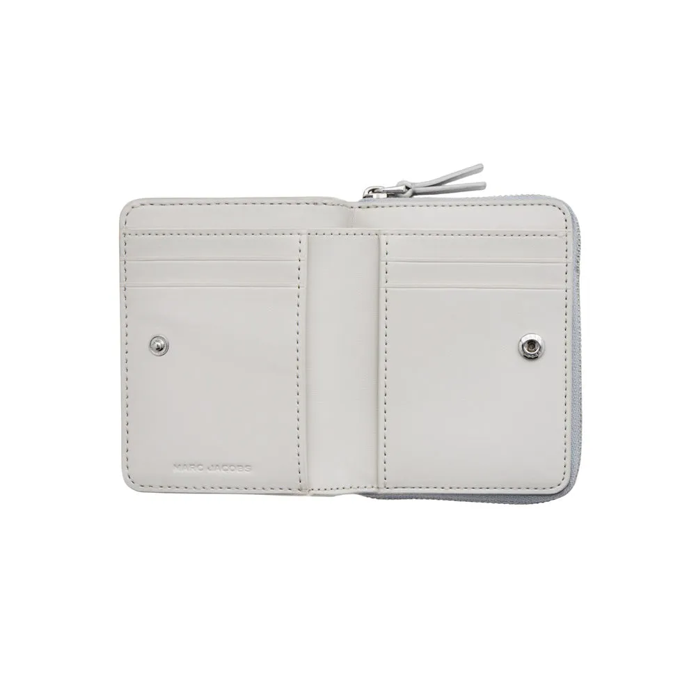 THE METALLIC LEATHER MINI COMPACT WALLET