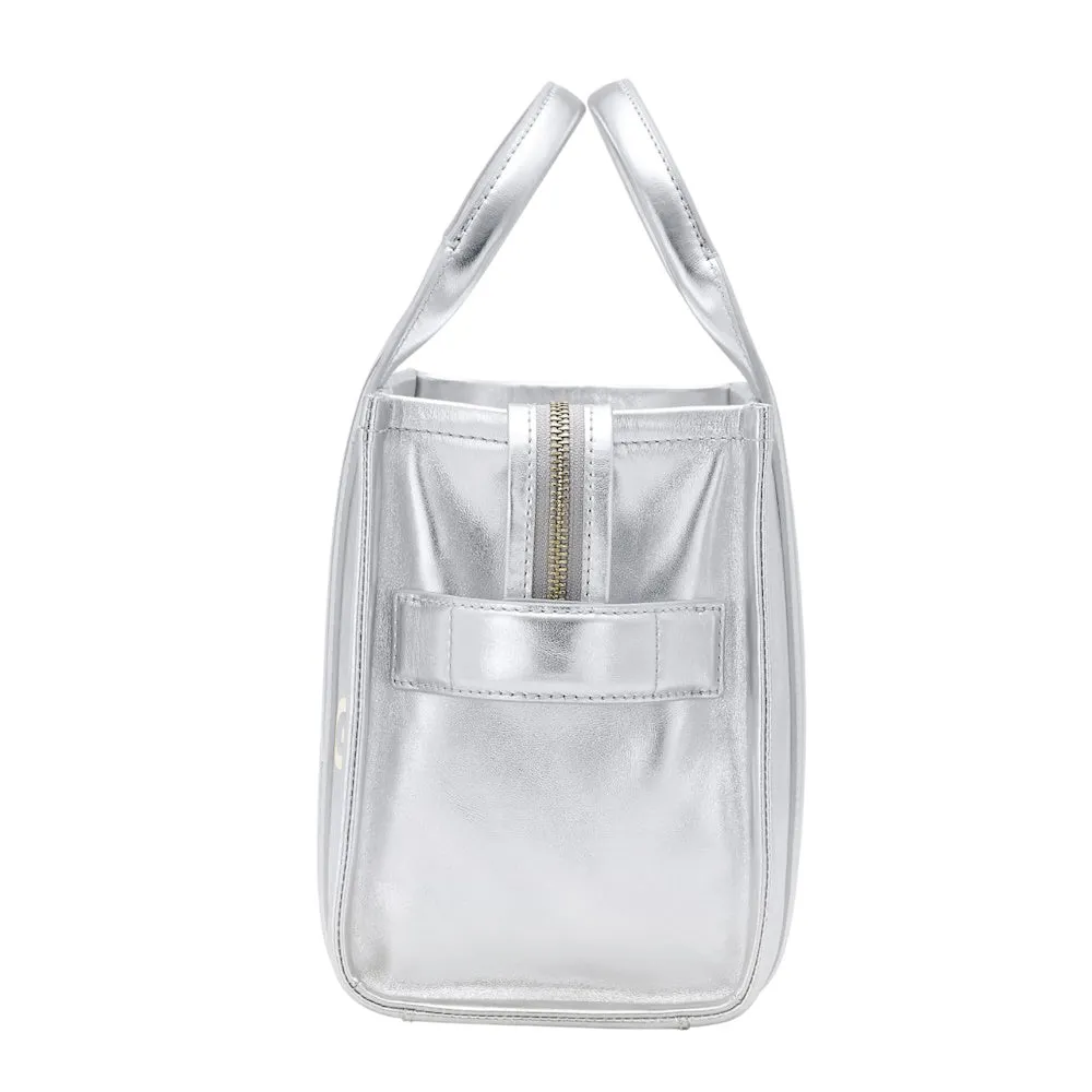 THE METALLIC LEATHER SMALL TOTE BAG