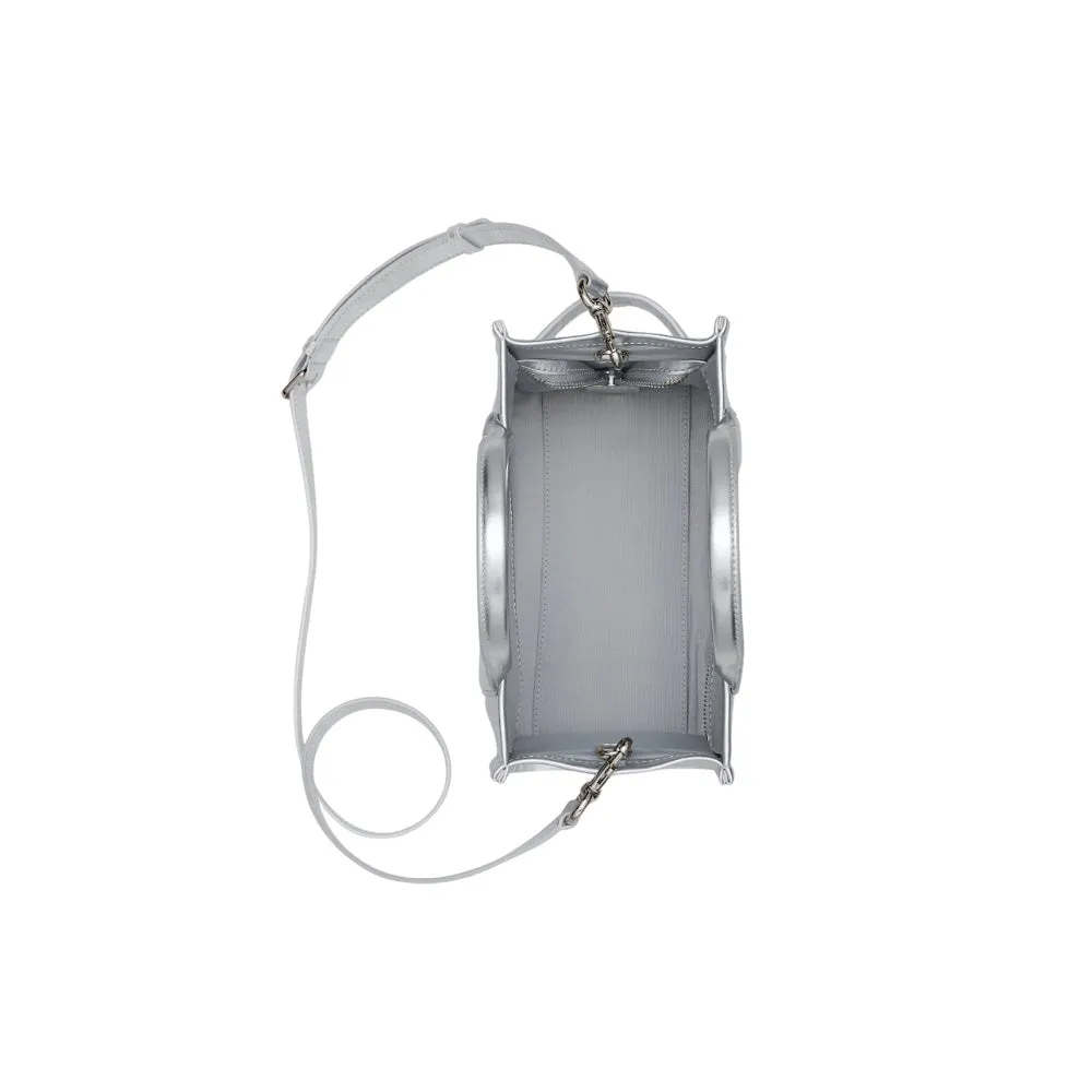 THE METALLIC LEATHER SMALL TOTE BAG