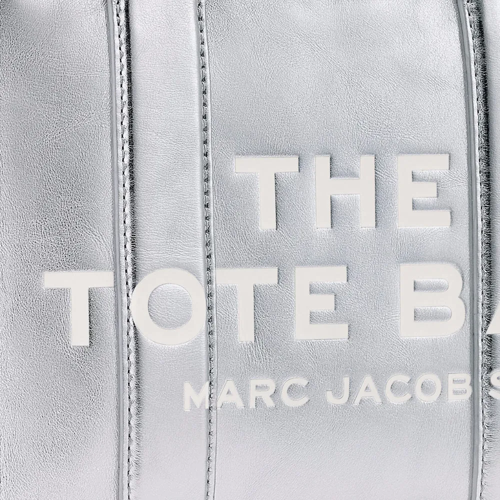 THE METALLIC LEATHER SMALL TOTE BAG
