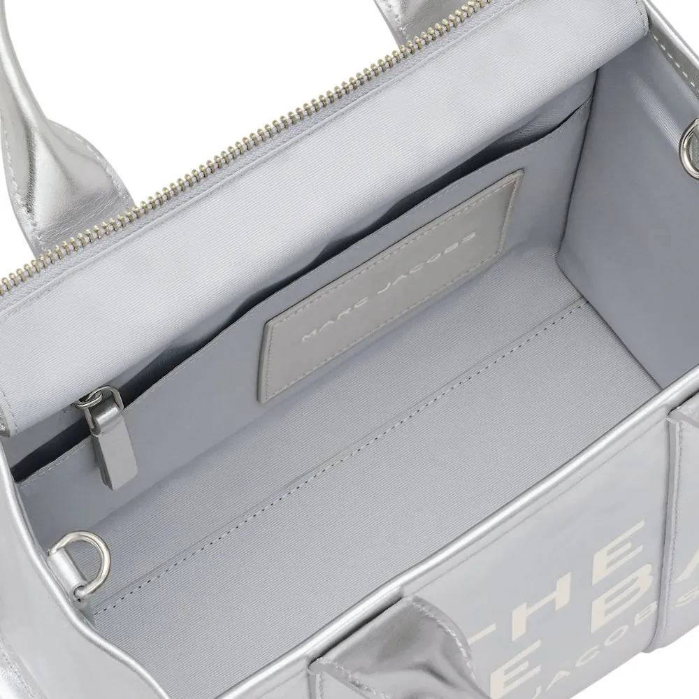 THE METALLIC LEATHER SMALL TOTE BAG