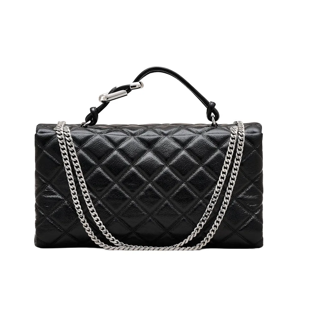 THE QUILTED XL DUAL CONVERTIBLE SHOULDER BAG