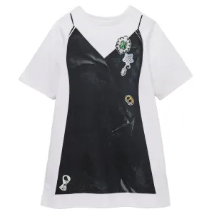 THE TROMPE L'OEIL T-SHIRT DRESS