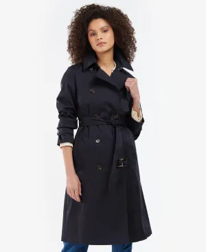 Women's Barbour Greta Showerproof Jacket - Midnight/Rosewood Tartan